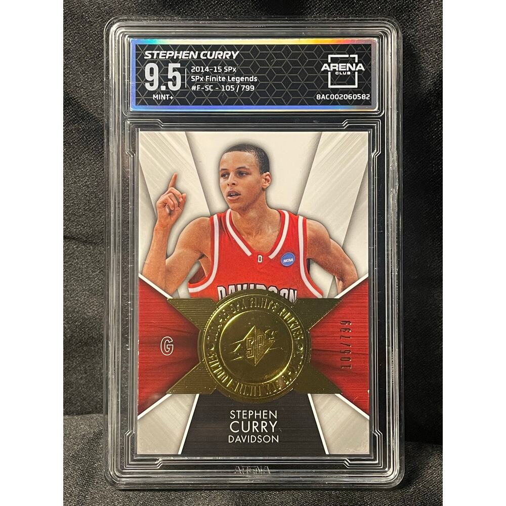2014 Stephen Curry Spx Finite Legends #F-SC SPx /799 ArenaClub Graded MINT+ 9.5